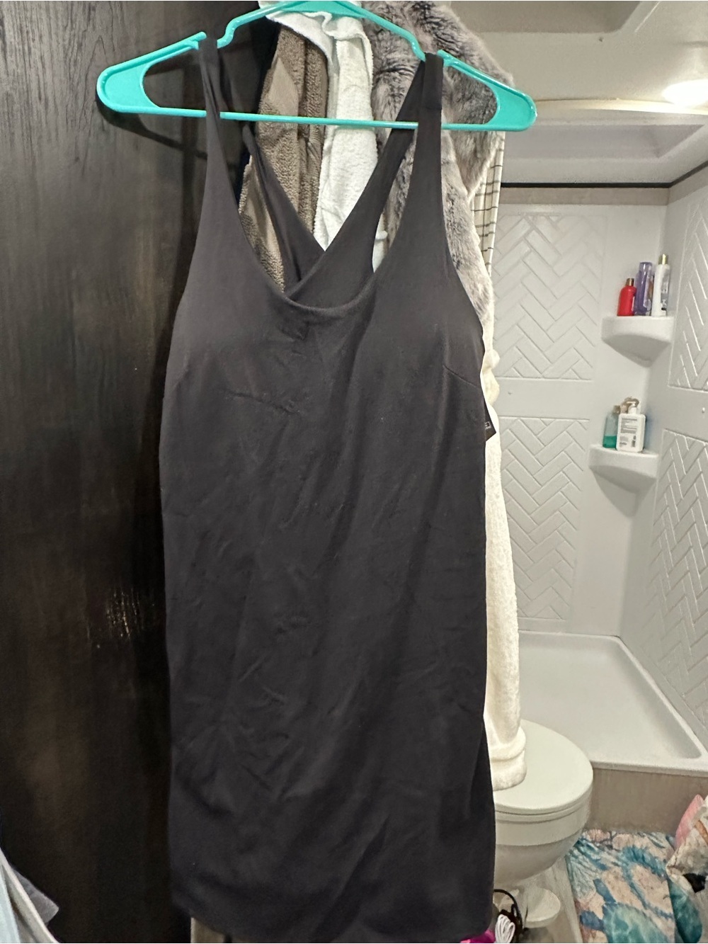 Avia Black Racerback Slip Dress